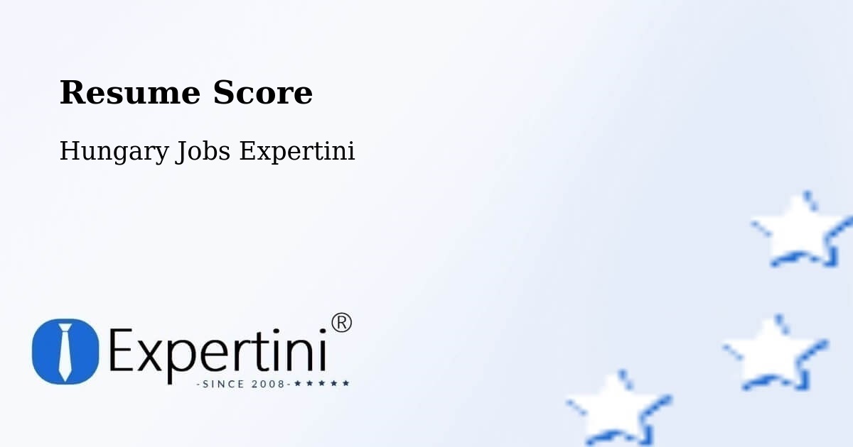 Resume Score & Job Description Match Tool – Fót - Hungary Jobs Expertini